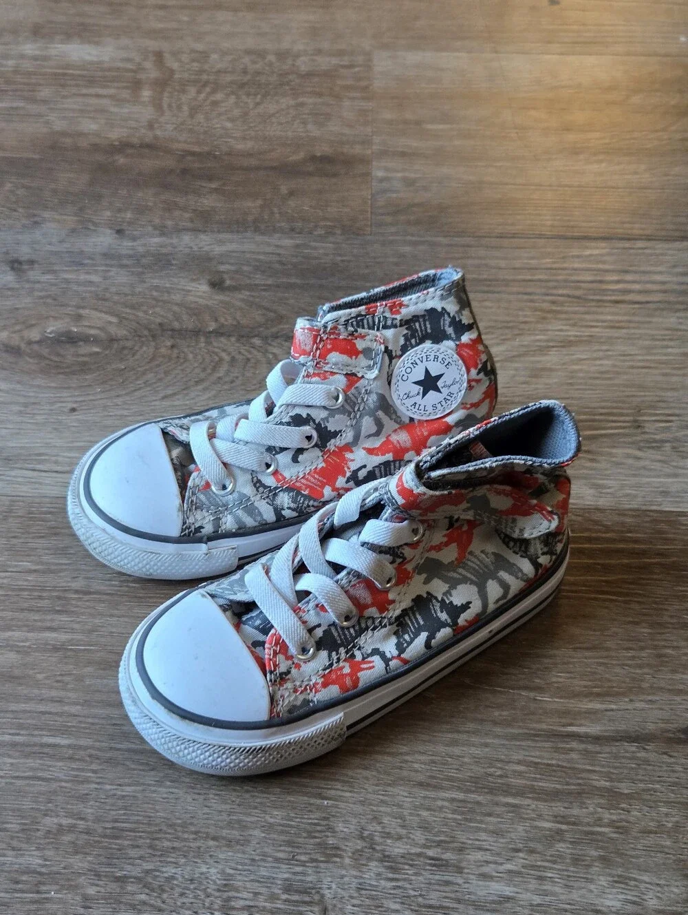 Converse Chuck Taylor All-Star 1V Dino Haze Toddler Child High Top Shoes size 8